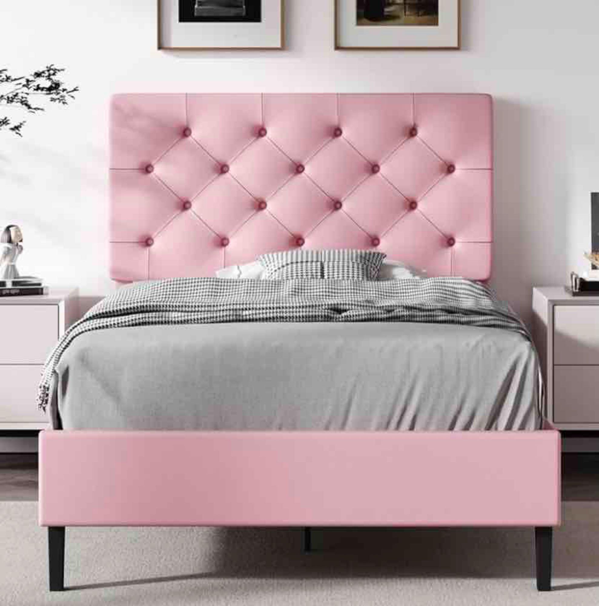 Twin Bed Frame with Headboard